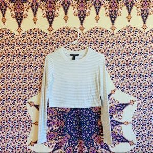 🤍 White see through stripped long sleeve 🤍